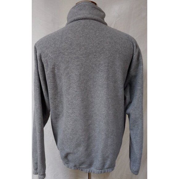Nautica Competition Mens Large Grey 1/4 Zip Fleece Logo Pullover Jacket - Picture 8 of 11